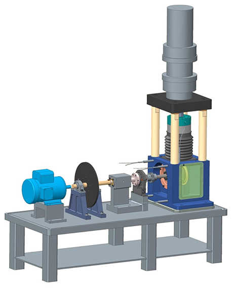 Illustration of bearing test rig