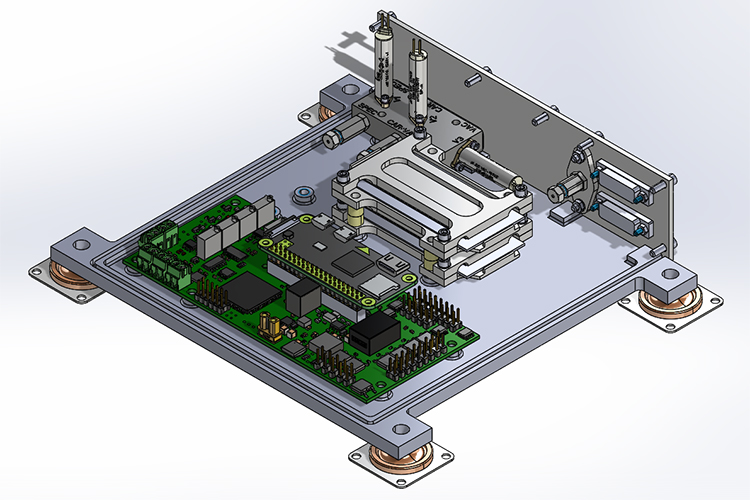 illustration of MEMS High-Resolution GC for space flight application