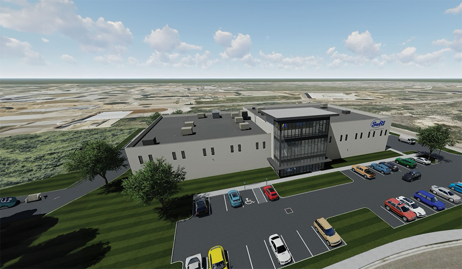 architectural rendering of Center for Accelerating Materials and Processes (CAMP) facility