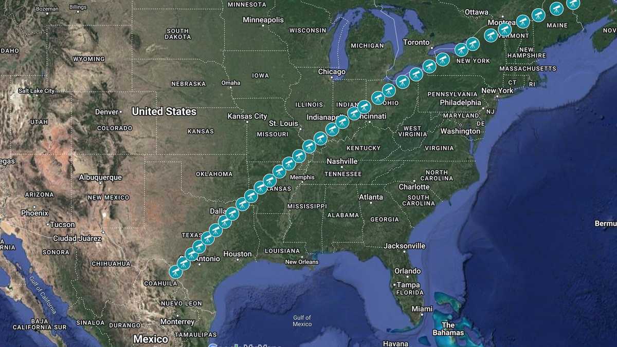 Map of observation stations for the CATE 2024 experiment