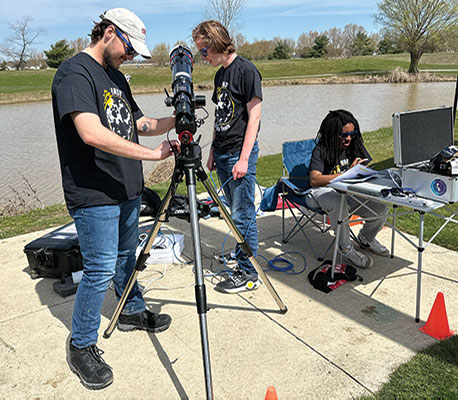 University of Indianapolis students collect CATE 2024 data in Ohio