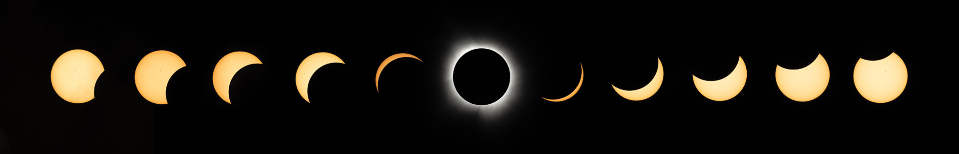 Different phases of the Eclipse