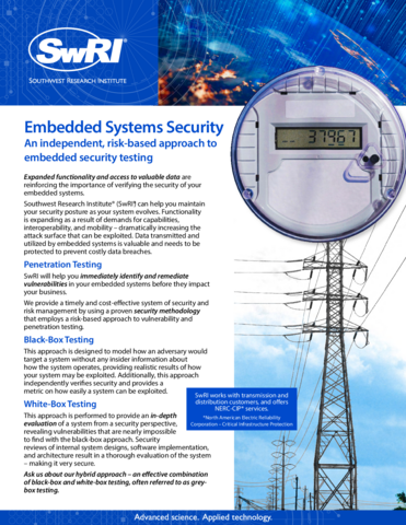 Embedded Systems Security