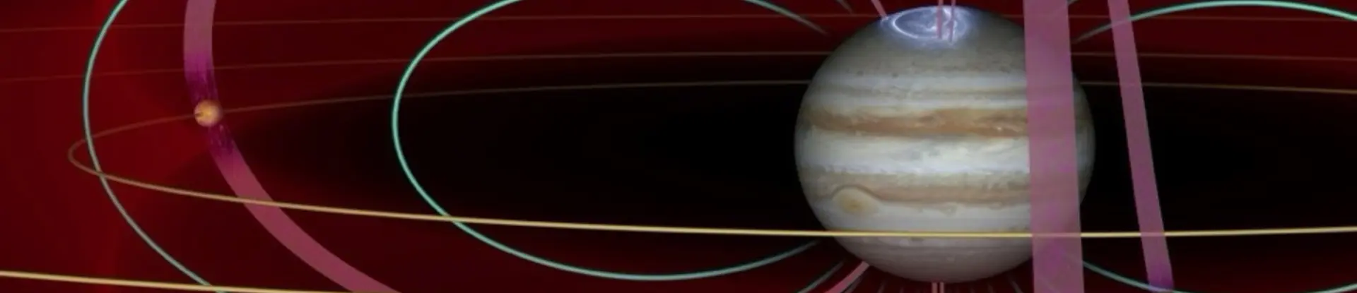 Diagram of Jupiter's magnetic field