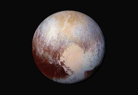 composition and texture of Pluto’s surface