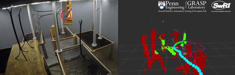 enclosed obstacle course to simulate the potential conditions inside the containment at Fukushima Daiichi