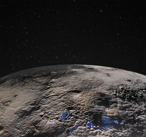 Cryovolcanic activity most likely created these unique structures on Pluto.