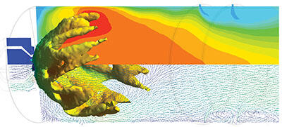 color representations of fuel burning