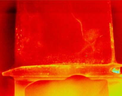 image: Infrared imaging for turbine blade quality inspection