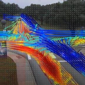 computer vision algorithms showing traffic patterns