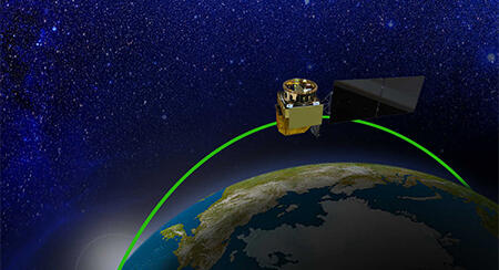 Computer render of QuickSounder, the first in a new generation of NOAA low-Earth orbit environmental satellites.