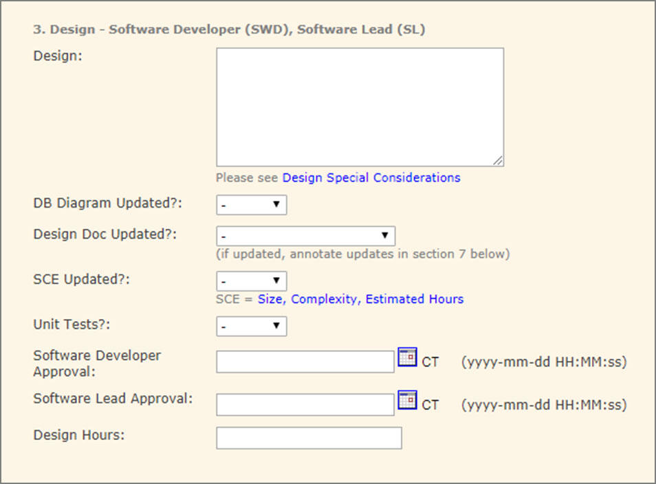 Software task design